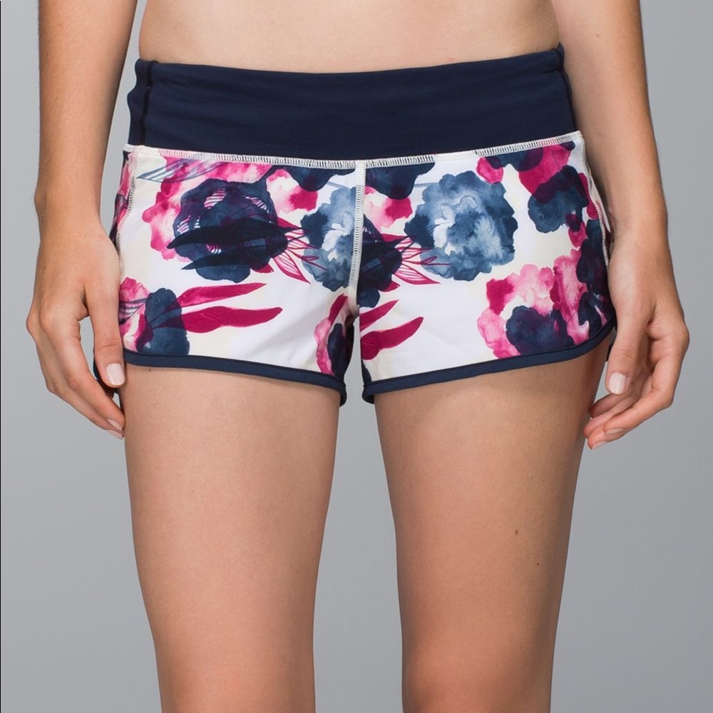 //SOLD// Inky floral Speed Shorts